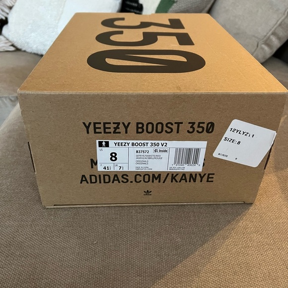 mens yeezy boost 350 V2 ‘semi-frozen yellow’ shoe - Picture 4 of 9